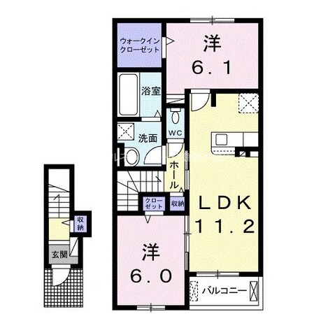 ブリランテＢの物件間取画像